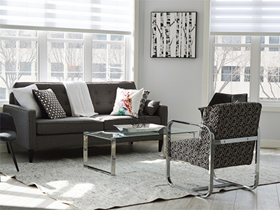 Grey Couch Living Room: Decorating with Tone to Tone Colors