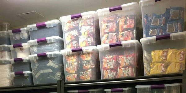 Storage Room Organisation - Clear Containers Should Be Used
